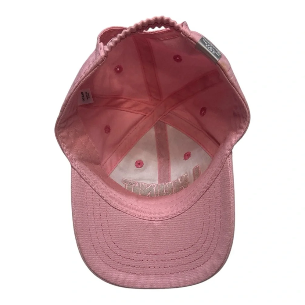 Pink and Camouflage 'I Hunt for Hugs' Cap- infant size